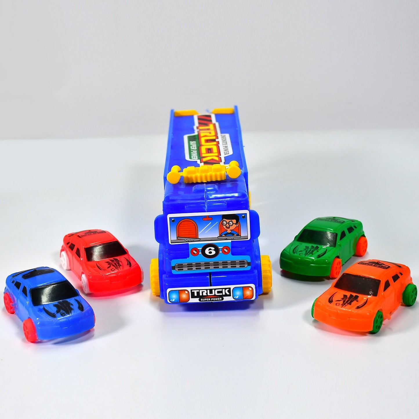Toy Set Truck with 4 Mini Cars Toy Vehicles for Children - Springkart