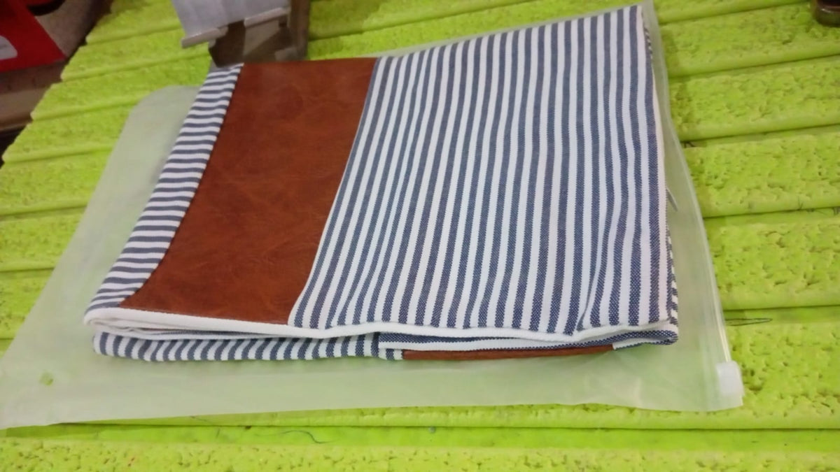 Pillow Covers, leather & cotton Cushion Covers (16 × 16 Inch / 1 Pair / 2 Pc) - Springkart