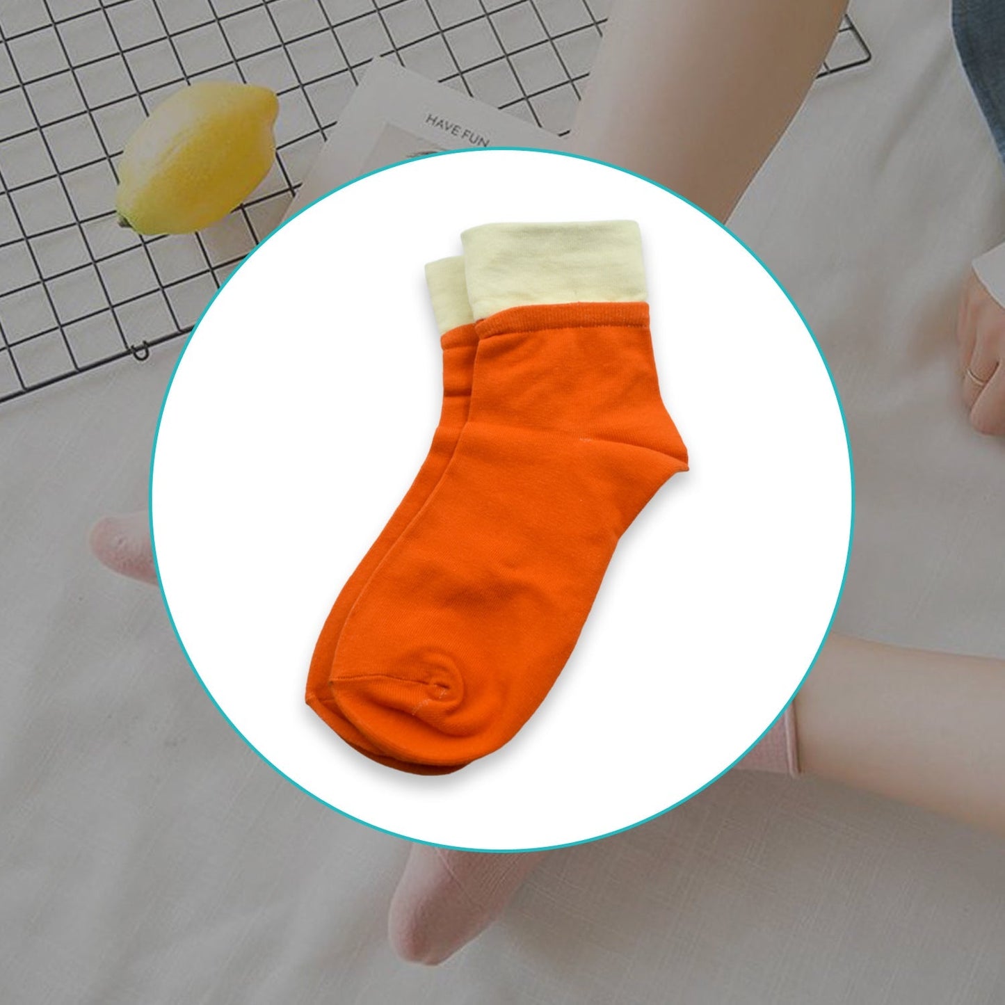 Socks Breathable Thickened Classic Simple Soft Skin Friendly (1Pair) - Springkart