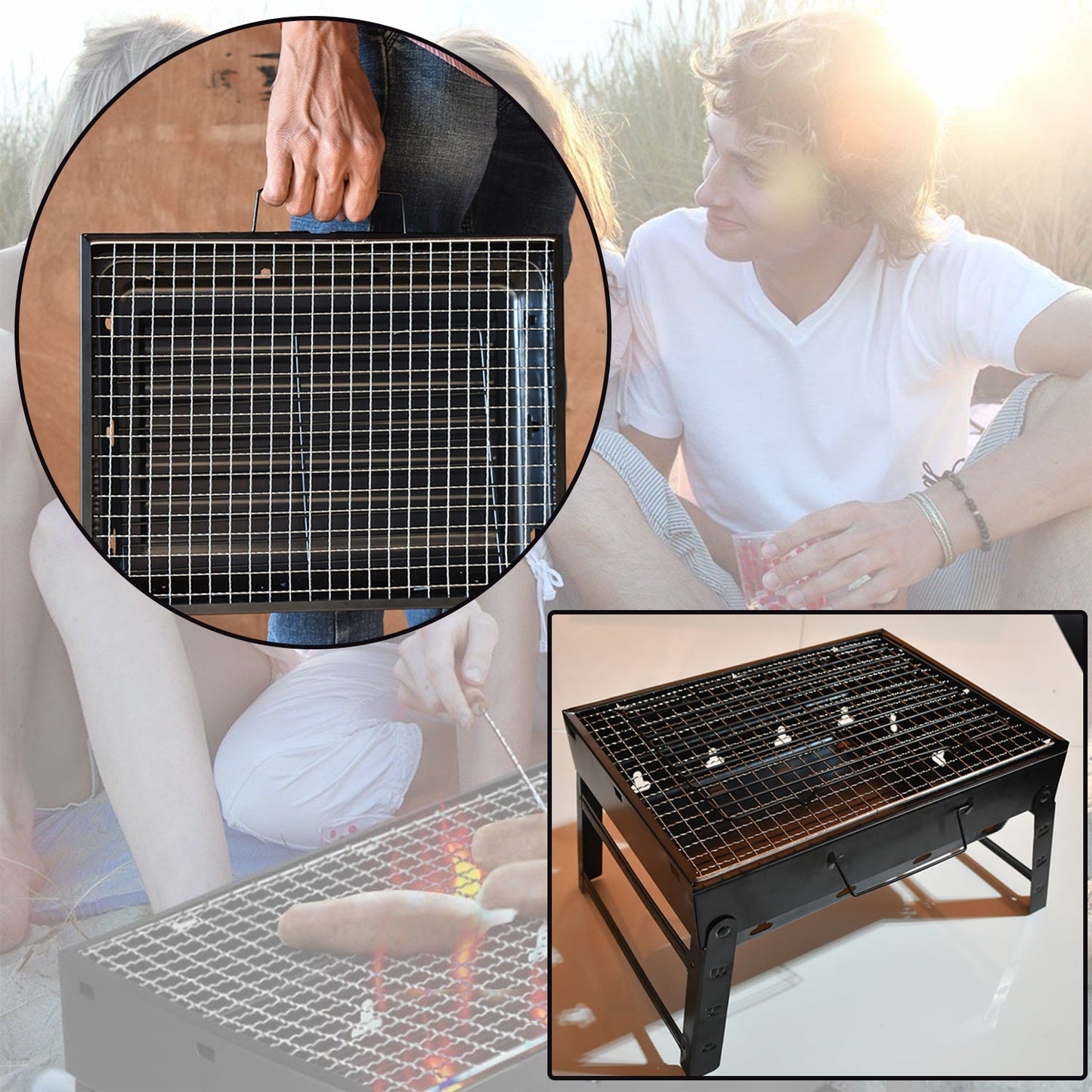 A Barbecue Grill used for making barbecue of types of food stuffs like vegetables, chicken meat etc. - Springkart