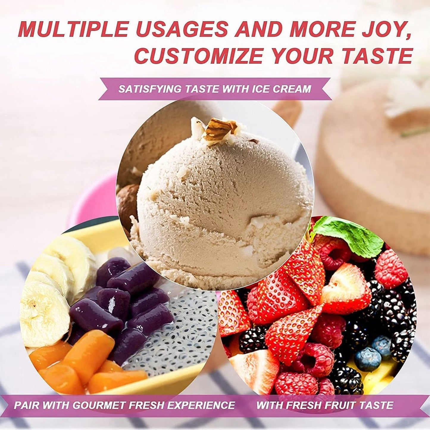 Ice-Cream Waffle Spoon Bowel Cup Set | Premium ice Cream Set | Ice-Cream Bowel with Spoon | 12 units Couple Bowl Set | Brown Box - Springkart