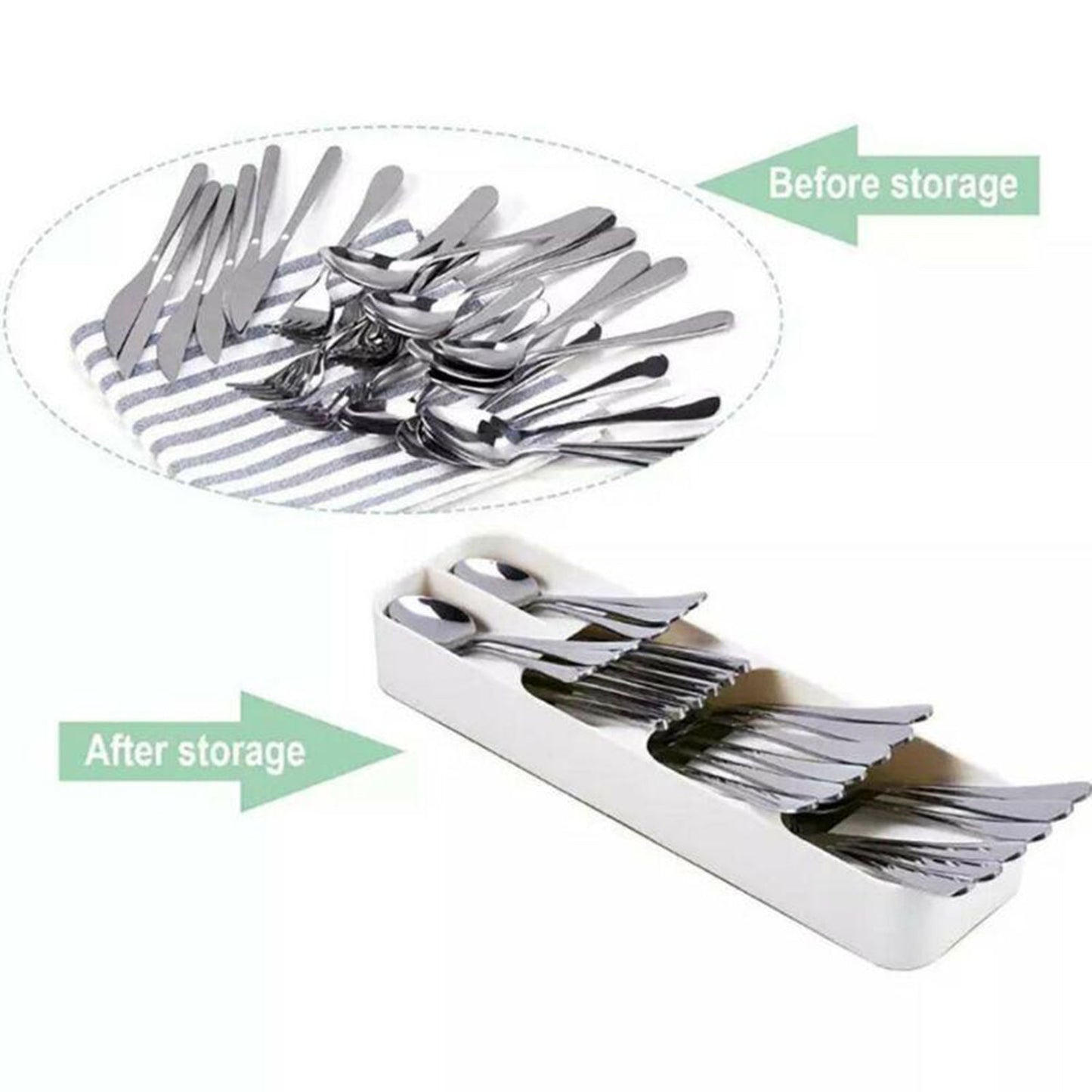 1 Pc Cutlery Tray Box Used For Storing Cutlery Items And Stuffs Easily And Safely. - Springkart