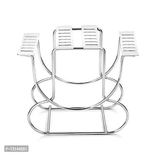 STRONGER STORE Cutlery Rack for Dining Table Stainless Steel-Cutlery Holder (Square) (20 cm) (Holds 24 Spoons & Forks) (spoon & fork not included box) (Oval) - Springkart