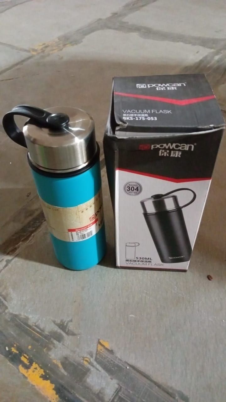 Stainless Steel Double Wall & Vacuum Insulated Flask Water Bottle (530 ML) - Springkart