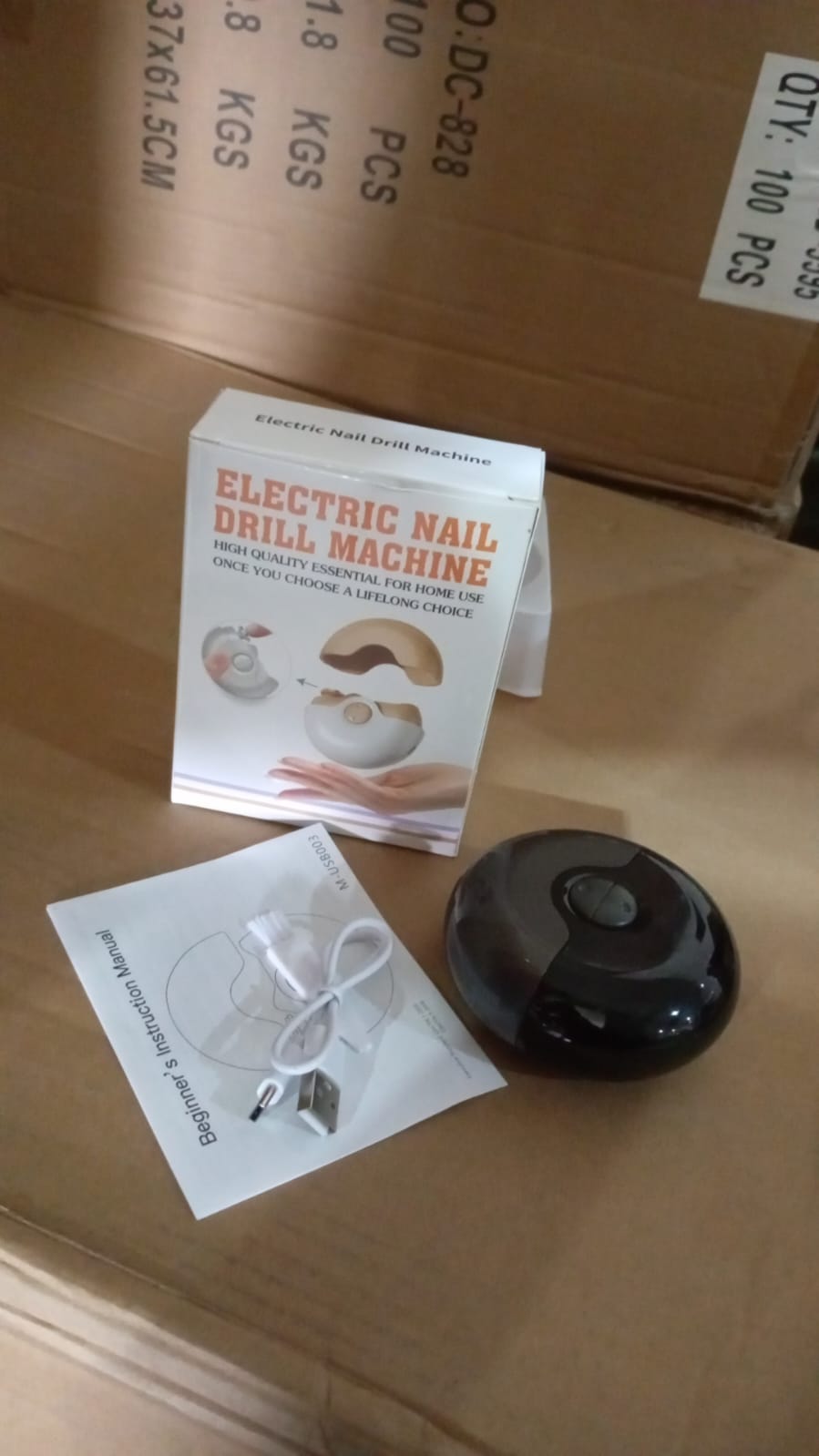 2-in-1 Electric Nail Clippers Nail File with Light (1 Pc) - Springkart