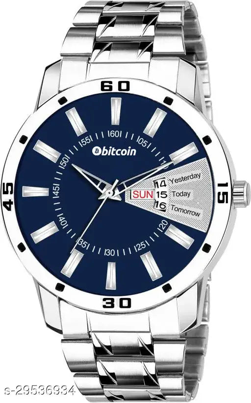 Wrist Watch For Men With Day & Date Indicator(SS) - Springkart