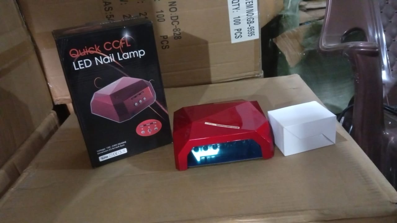 36W LED Nail Dryer, Curing Nail Polish UV Gel Diamond Shaped Nail Dryers (1 Pc) - Springkart