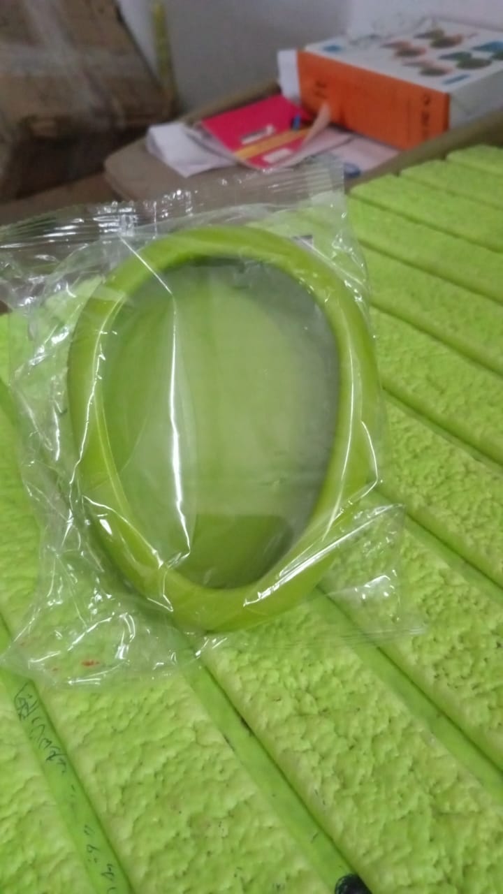 Green Oval Shape Vegetable Container Premium Fruits Saver Keeper (1 Pc) - Springkart
