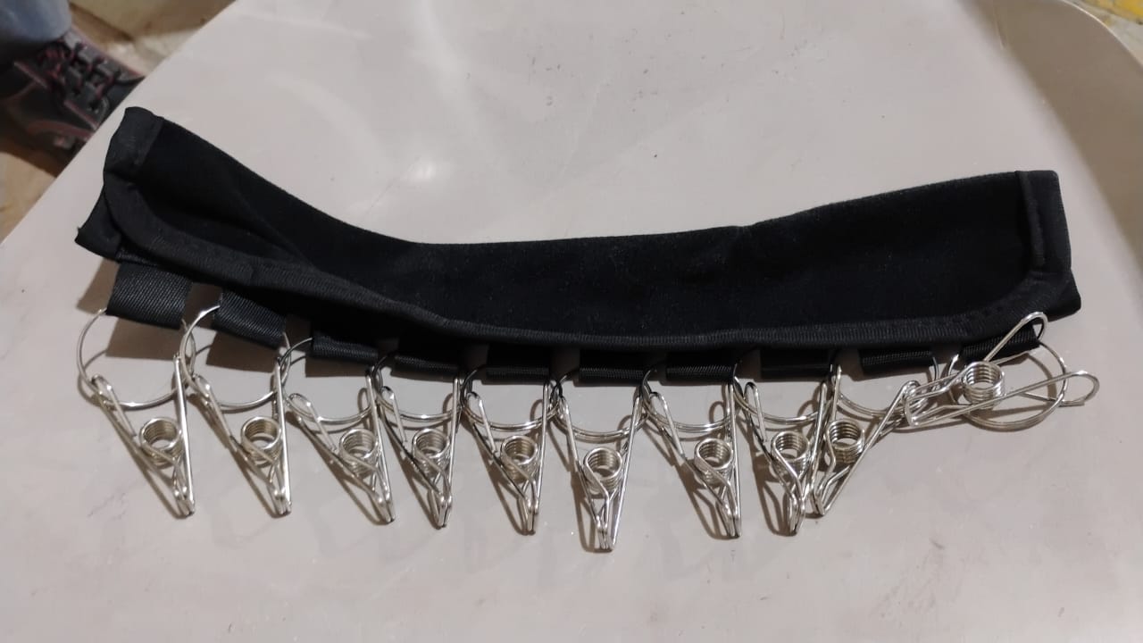 10 Clip Folding Clothes Hanger (1 Pc) - Springkart