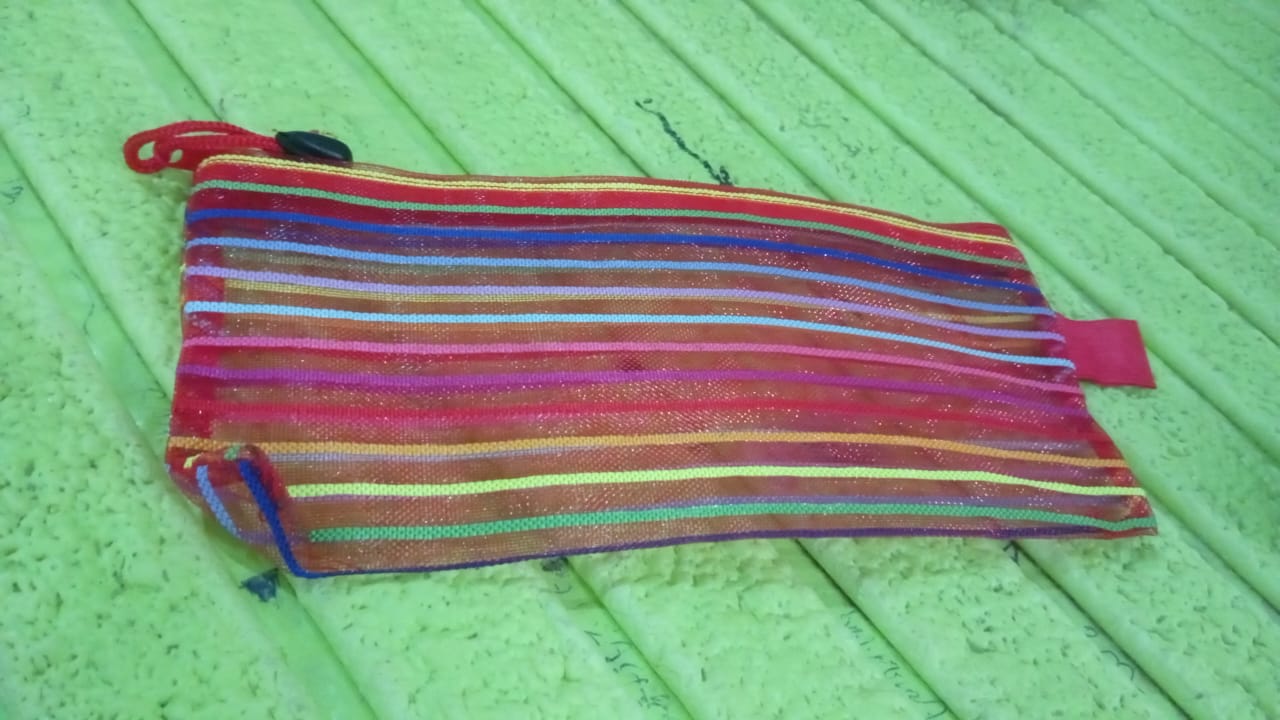 Transparent Zippered Nylon Mesh Multi Purpose Pouch / Purse - Springkart