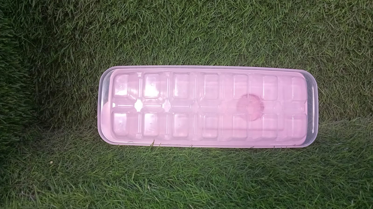 Ice Cube Trays, Ice Tray Food Grade Flexible Silicone Ice Cube Tray Molds with Lids, Easy Release Ice Trays Make 14 Ice Cube, Stackable Dishwasher Safe - Springkart