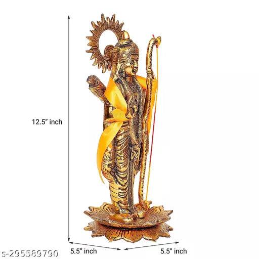 Lord Ram Idol Murti Antique | Gold Metal Statue - Springkart