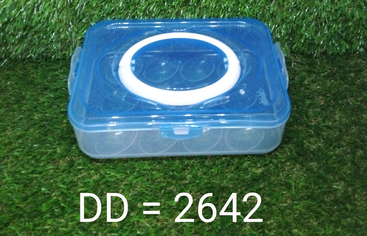 Plastic Kitchen Refrigerator Egg Storage 12 Grid 1 Layer Egg Container - Springkart