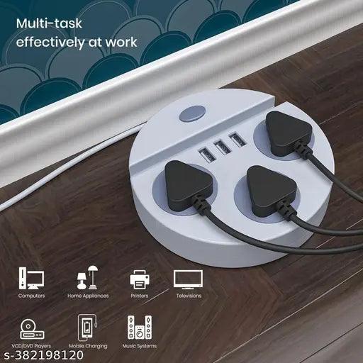 POWER PLATE daily extension board with mobile holder and usb ,classic and unique in design - Springkart