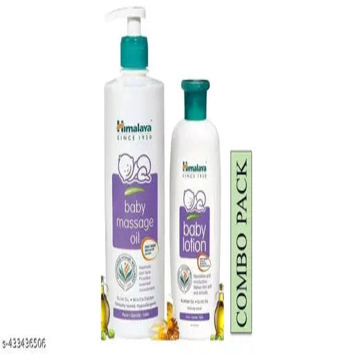 Himalaya Baby Massage-Oil 500ml & Baby Lotion 200ml (Combo Pack) - Springkart