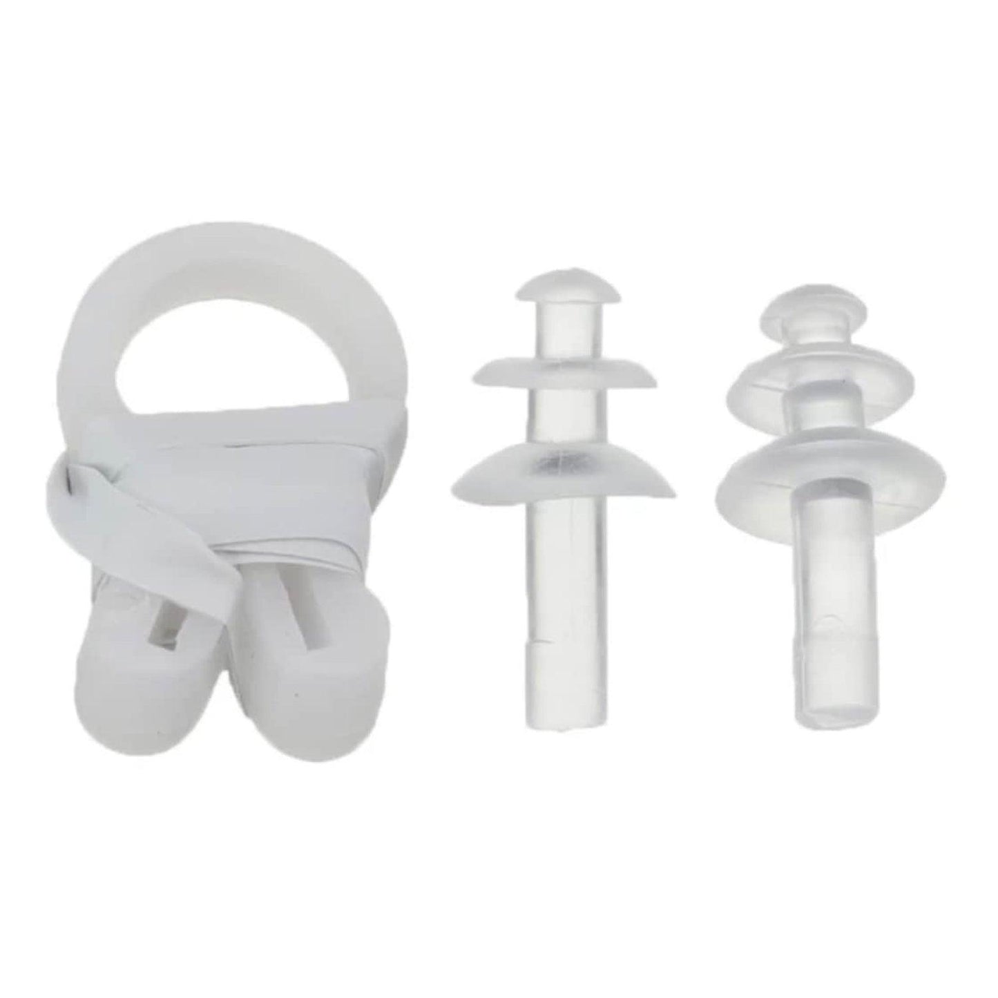 0399 Swimming Goggles With Ear And Nose Plug Adjustable Clear Vision Anti-fog Waterproof - Springkart