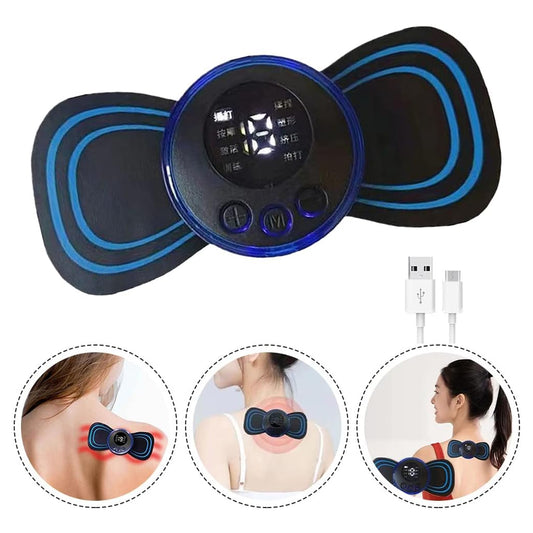 6204 Portable Usb Neck Massager Electric Neck Massager Automatic Massage Enhancer Mini Cervical Massager Ems Lymphatic Drainage Massage With Cable - Springkart