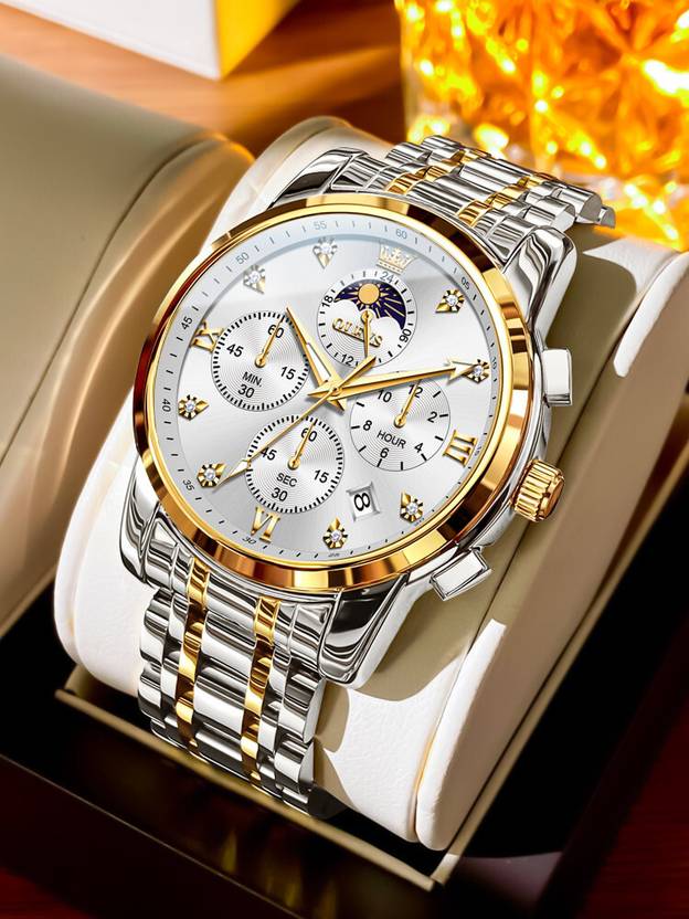 OLEVS Analog Watch - For Men CIF-S-G3655GJ-JB