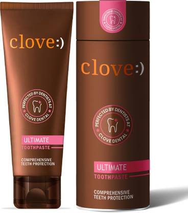 Clove Ultimate for Anti cavity, Teeth Whitening, Healthy Gums, Mint Toothpaste (100 g)