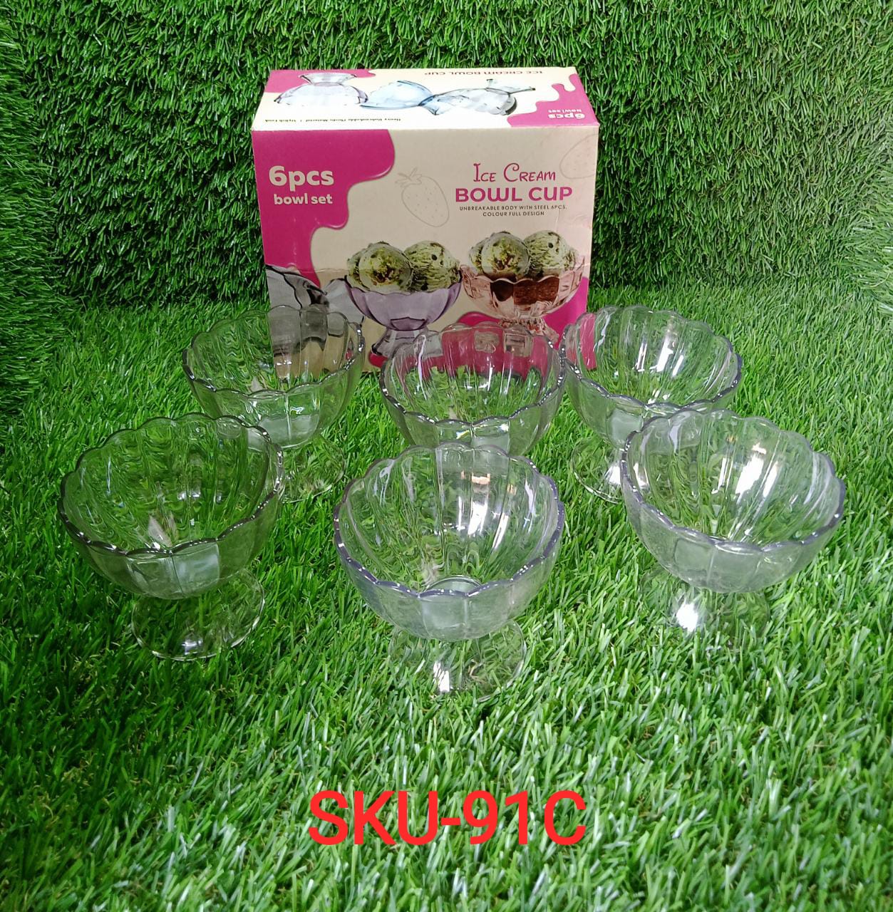 Serving Dessert Bowl Ice Cream Salad Fruit Bowl - 6pcs Serving Dessert Bowl Ice Cream Salad Fruit Bowl - 6pcs - Springkart