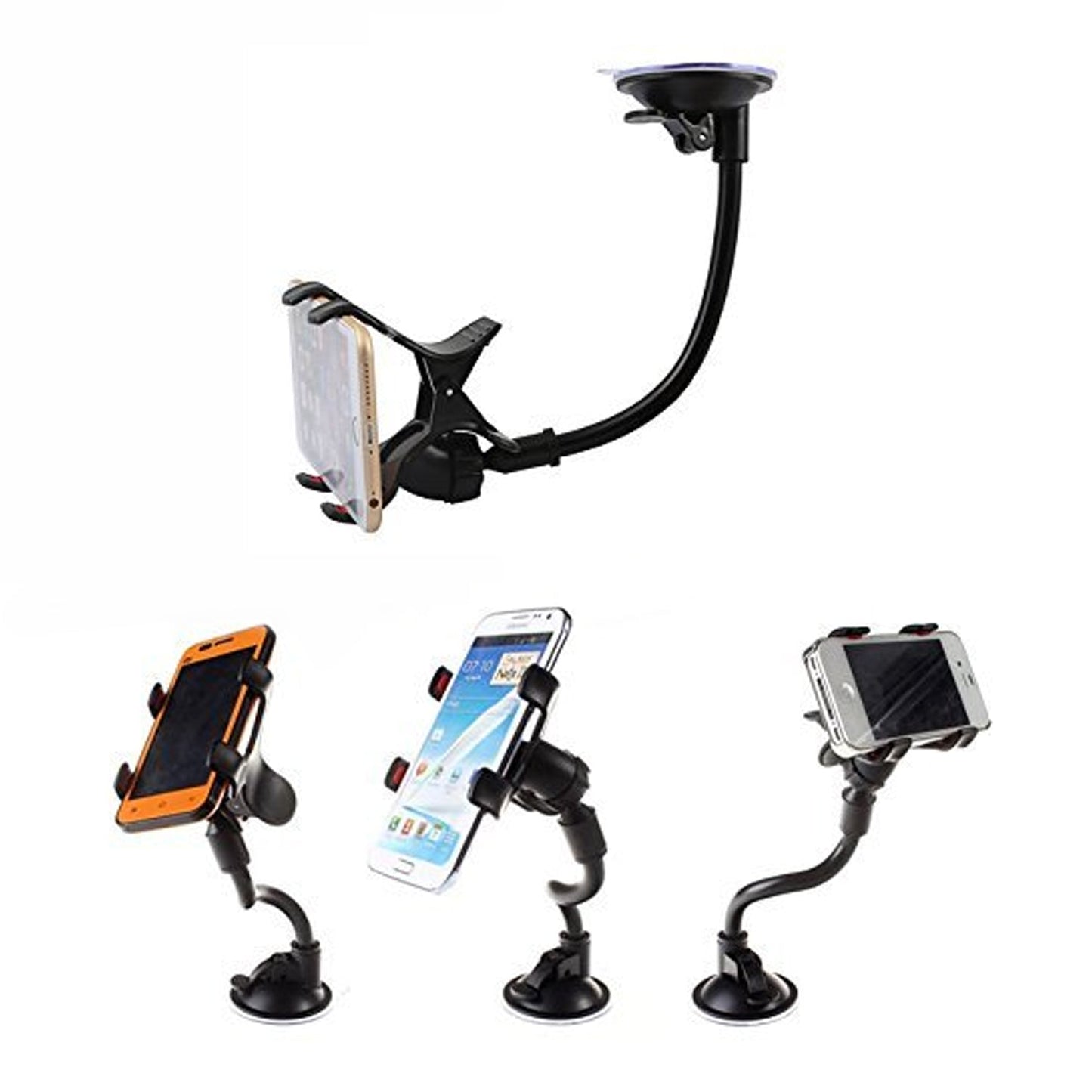 Flexible Mobile Stand Multi Angle Adjustment with 360 Degree Adjustment For Car & Home Use Mobile Stand - Springkart