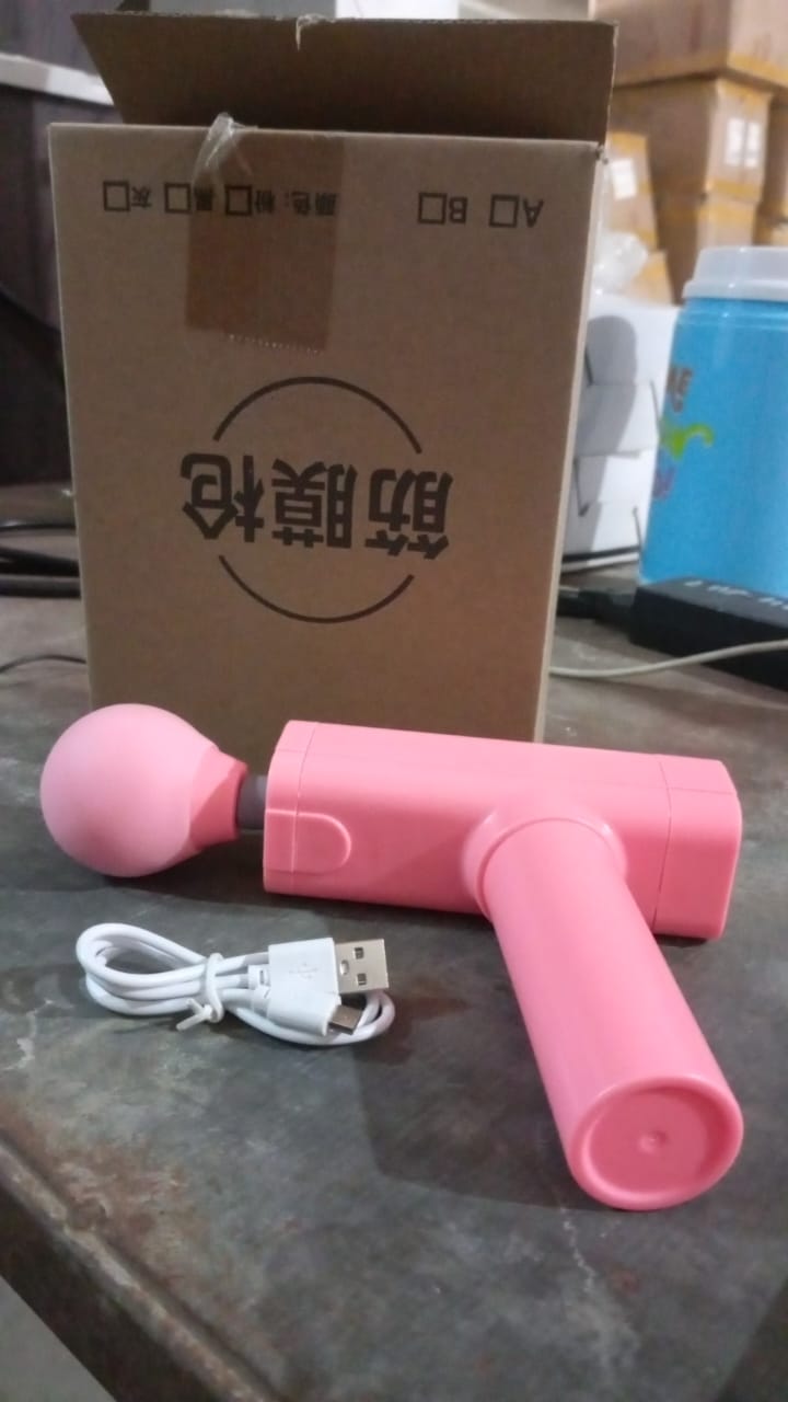 Massage Gun Deep Relax, Powerful Muscle Massager, USB Chargeable (1 Pc) - Springkart