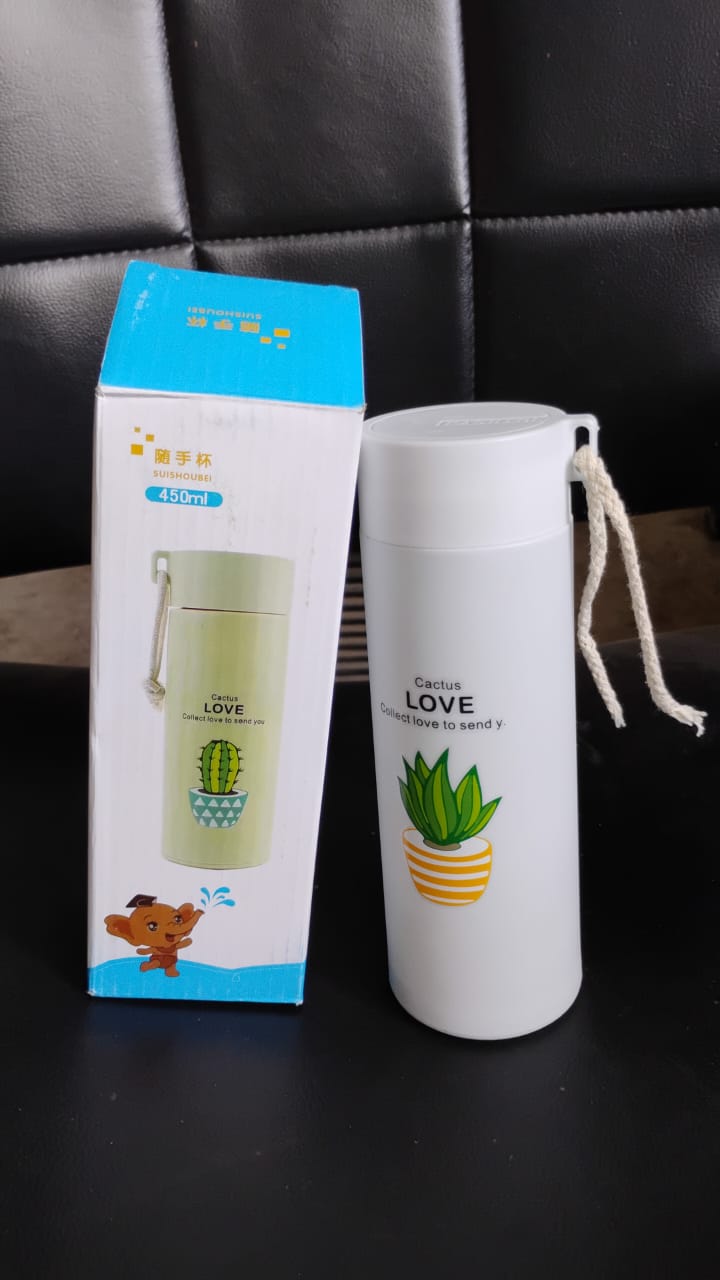 Outdoor sport Glass water bottle leakproof (450 ML) - Springkart