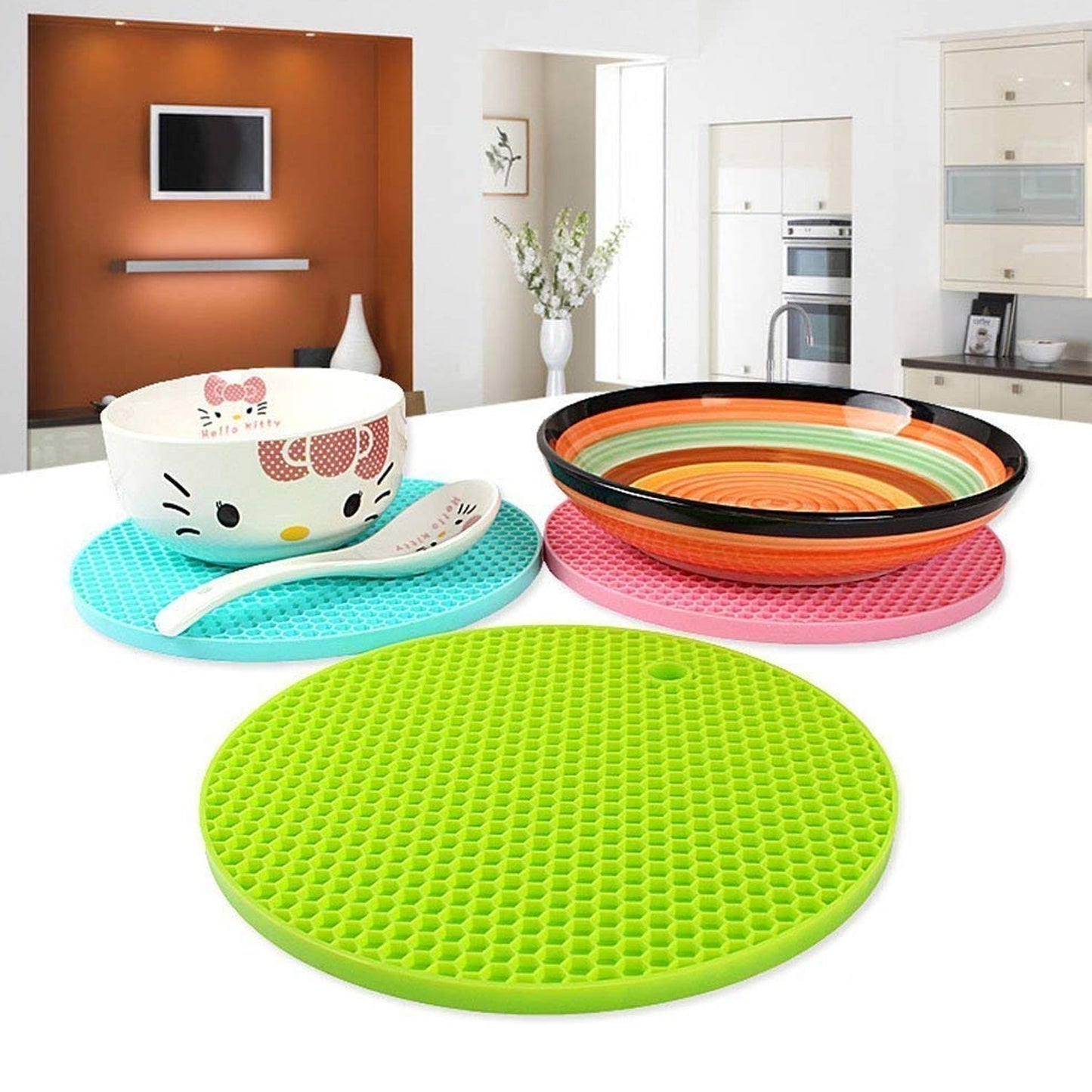 Silicone Trivet for Hot Dish and Pot, Silicone Hot Pads ( 1 pcs ) - Springkart