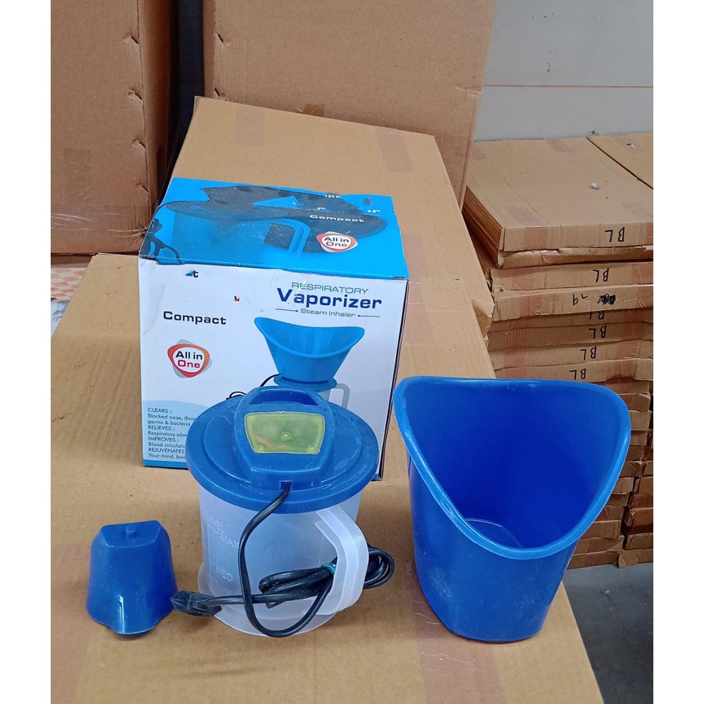Imported Steam Vaporizer Machine, Facial Steamer And Steam Inhaler For Cold (1 Pc) - Springkart