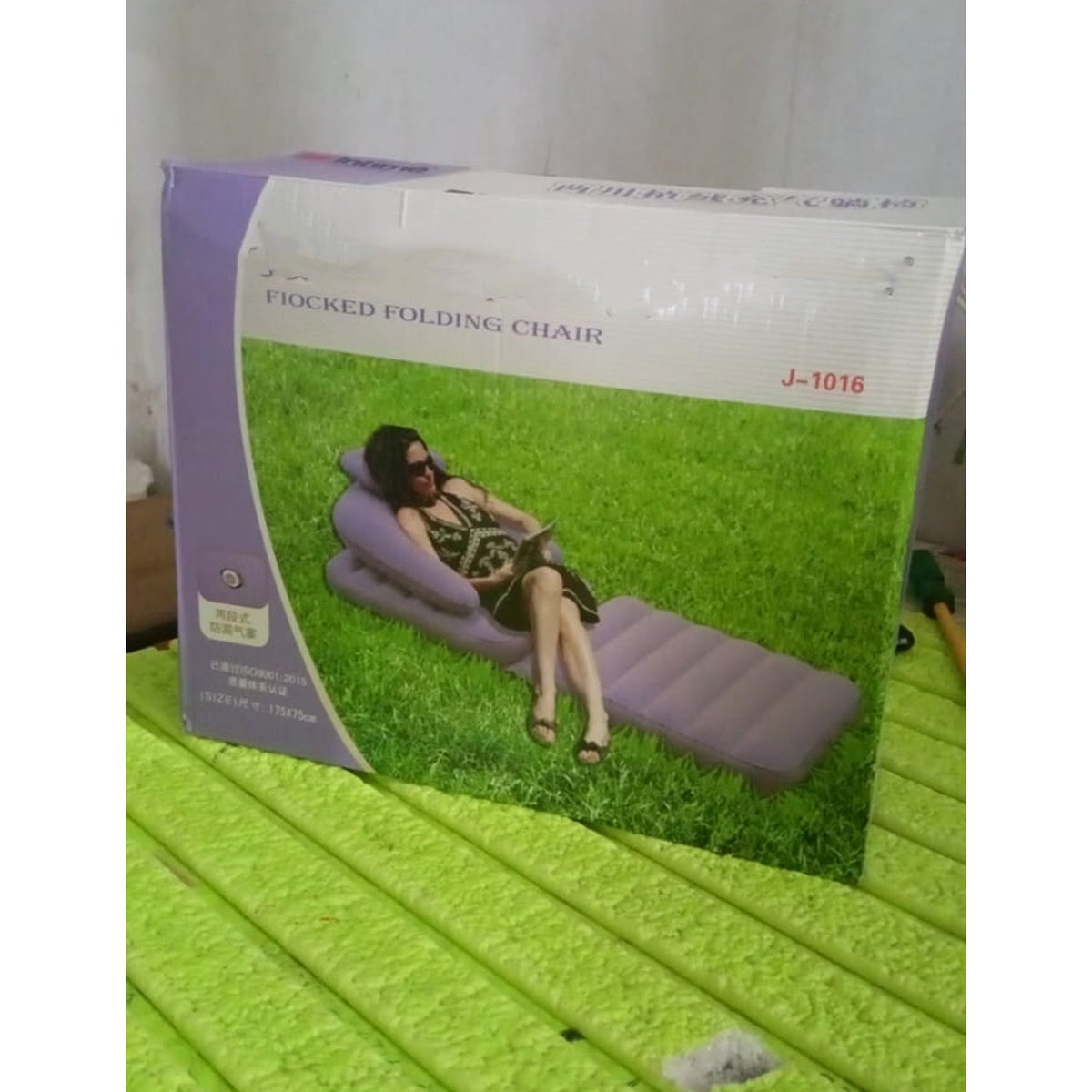 2 in 1 Air Mattress & Lounger, Portable Inflatable Mattress Air Sofa With Air Hand Pump (175×75 cm) - Springkart