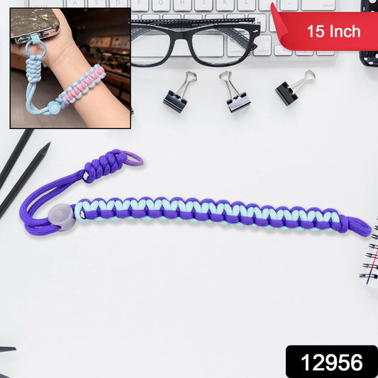 Multipurpose Adjustable Hand Wrist Strap Lanyardwith Cellphone, Phone Strap (1 Pc / 15 Inch / Multicolor) - Springkart
