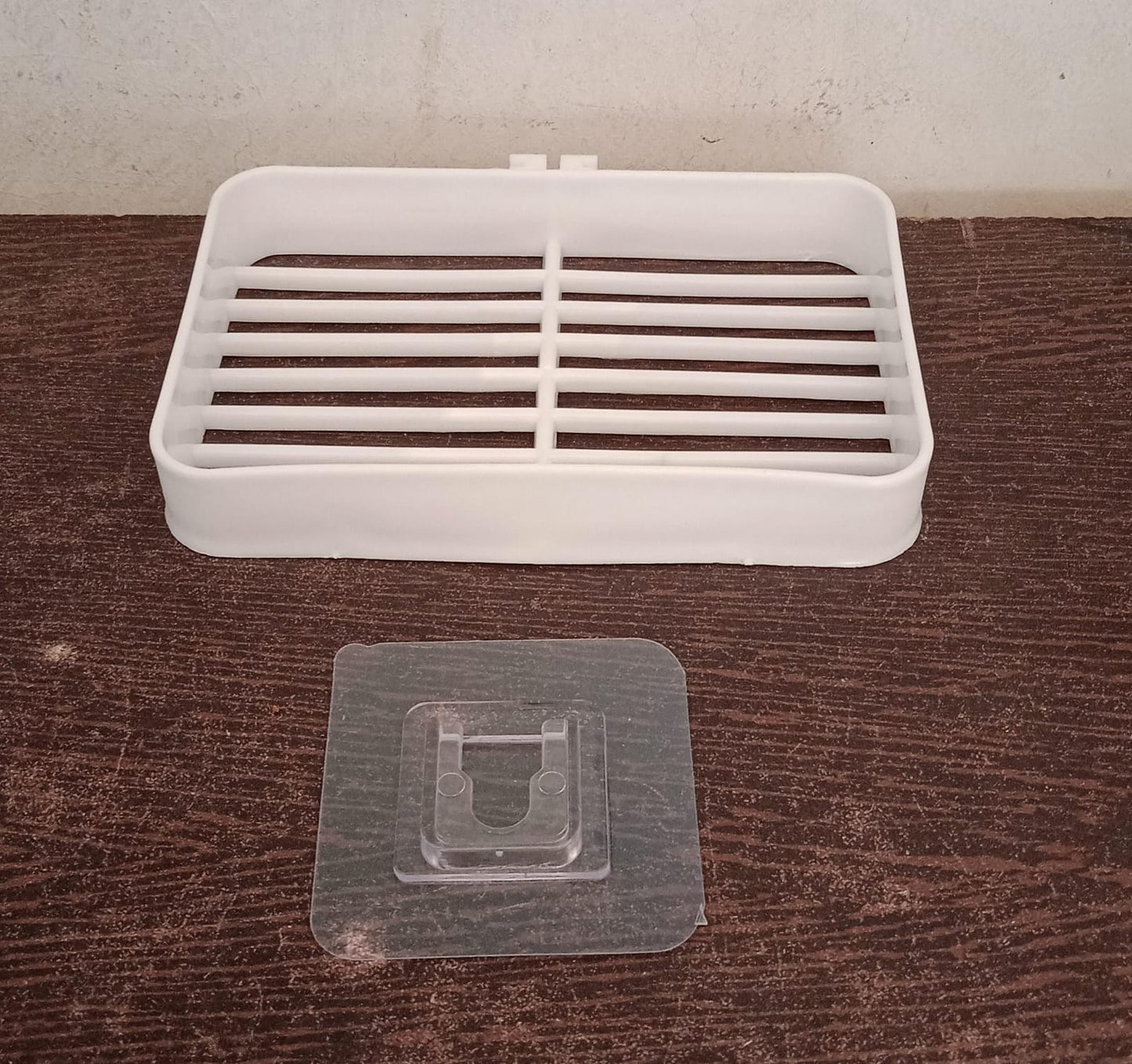 Bathroom & Kitchen Soap Holder: Self-Adhesive (Plastic Box) - Springkart