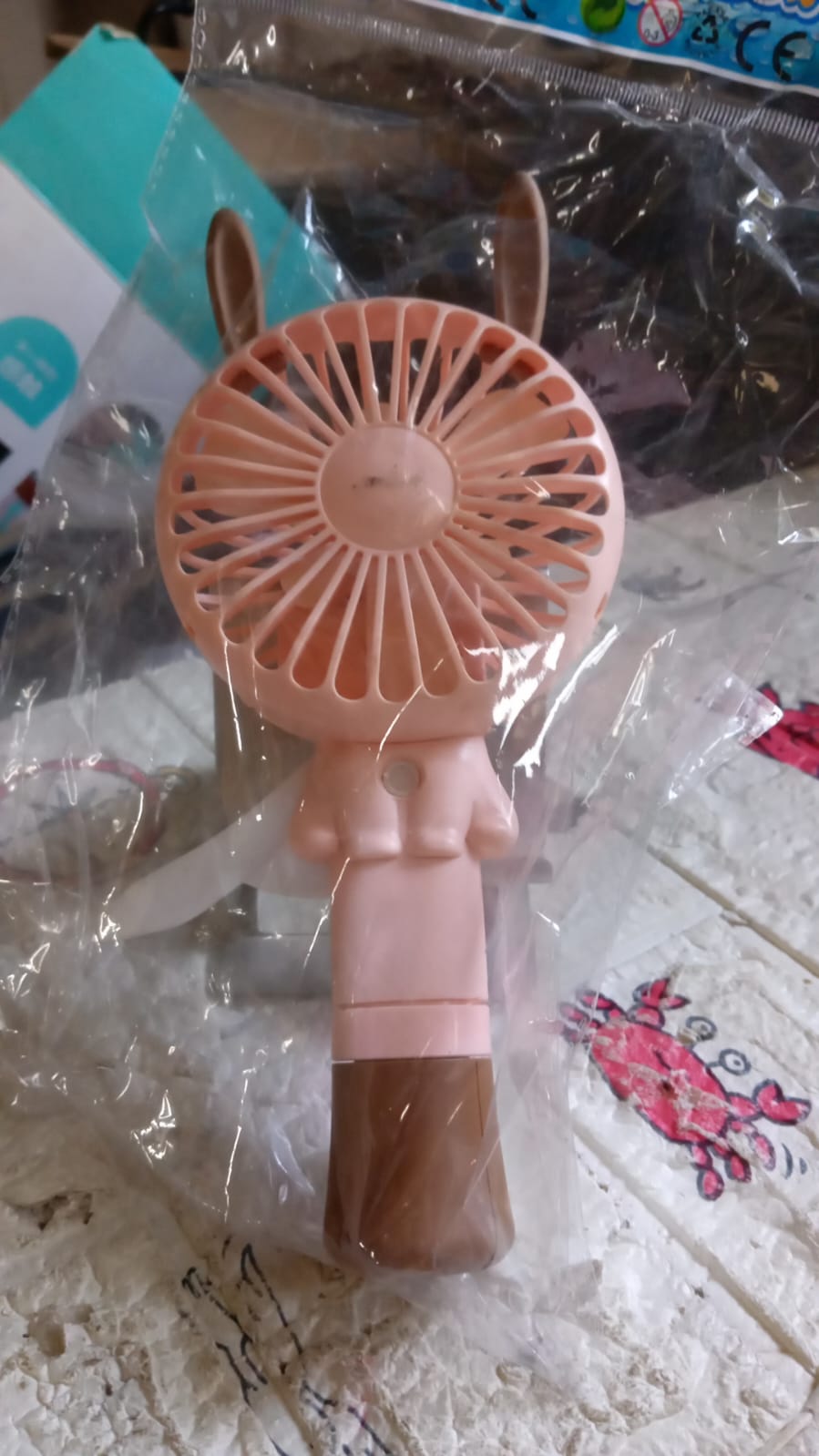 Portable Small Fan Handheld, Mini Student Handheld Dormitory Class Personal Fan Without Battery & USB Cable Operated Manual Hand Press Fan (1 Pc) - Springkart