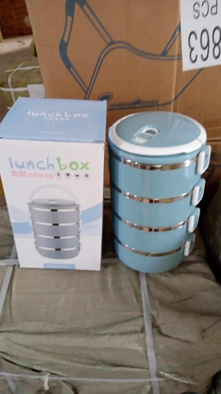 Multi Layer Stainless Steel Hot Lunch Box (4 Layer) - Springkart