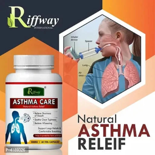 Asthama Care Herbal Capsules For Chronic Allergies 100% Ayurvedic Pack Of 1 - Springkart