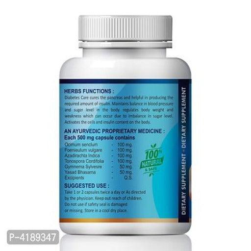Diabetes Care Herbal Capsules For Control Your Blood Sugar Level 100% Ayurvedic Pack Of 2 - Springkart