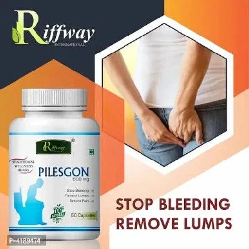 Pilesgon Herbal Capsules For Piles Free 100% Ayurvedic Pack Of 2 - Springkart