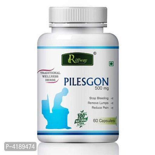 Pilesgon Herbal Capsules For Piles Free 100% Ayurvedic Pack Of 2 - Springkart