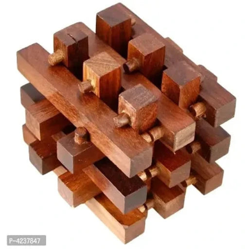 Handmade Wooden IQ Teaser Puzzle Magic Games Jailed Square for Children Unique Gifts - Springkart