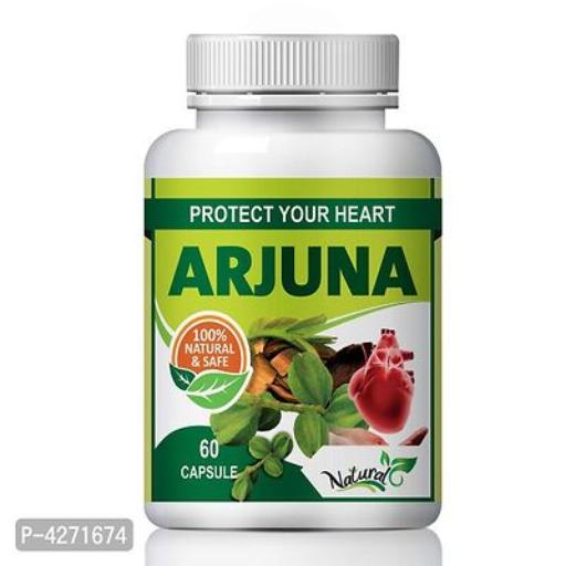Arjuna Tea Herbal Capsules For Improving Muscle Function 100% Ayurvedic (60 Capsules) - Springkart