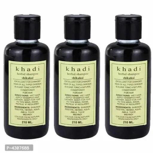 Khadi Shampoo Shikakai Shampoo- Tripack 210Ml - Springkart