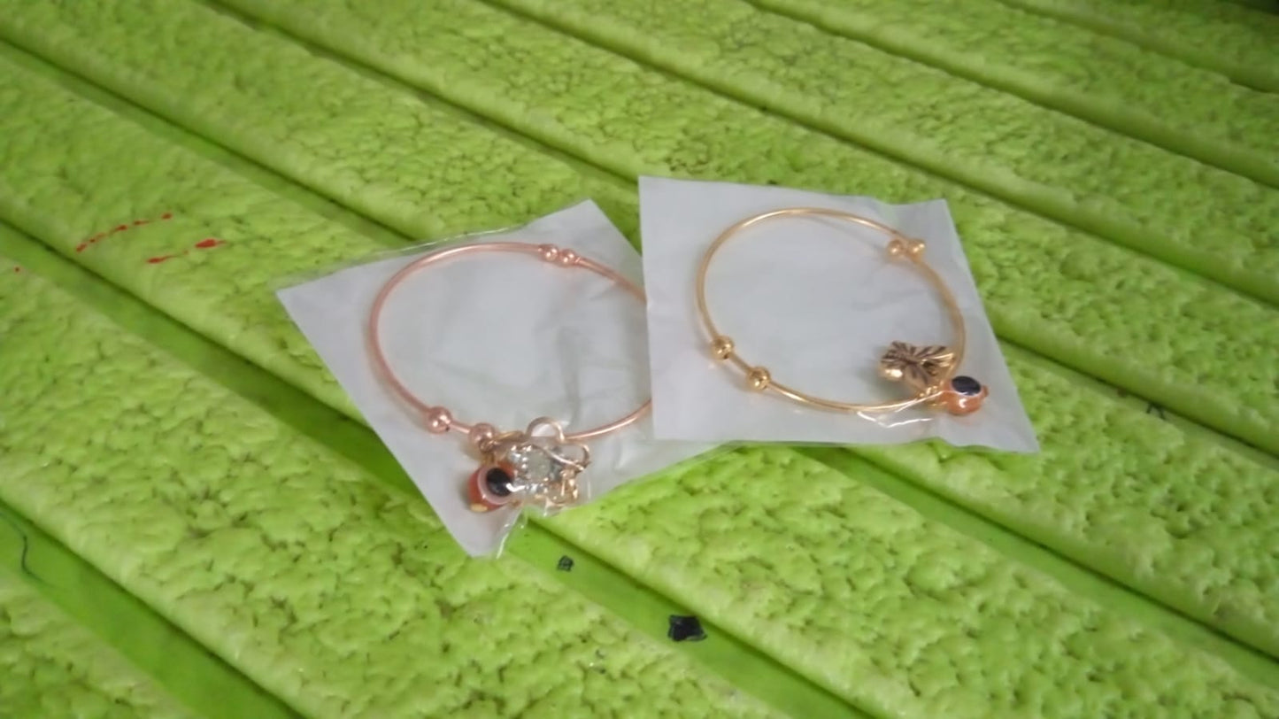 Charm Bracelet, Kada Bracelet (1 Pc / Mix design) - Springkart