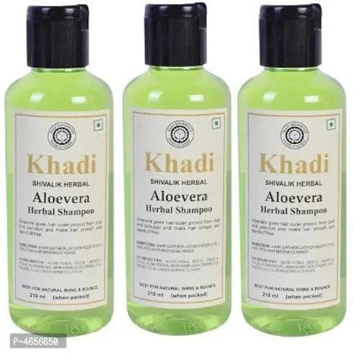 Khadi Herbal Aloevera Shampoo Men Women (630 Ml) - Springkart