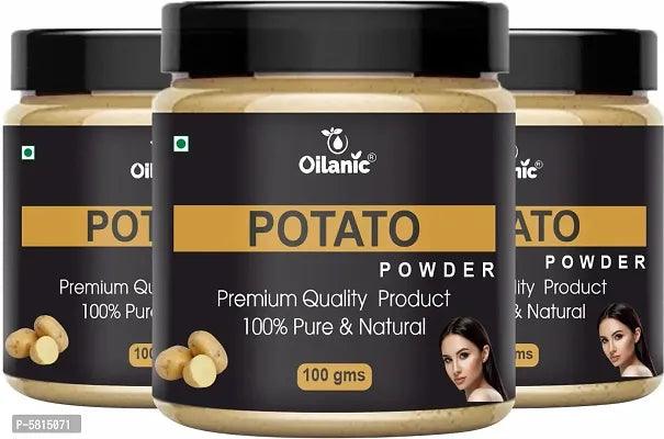 Natural Potato Powder- For Skin Hair Combo Pack Of 3 Jar (300Gm) - Springkart