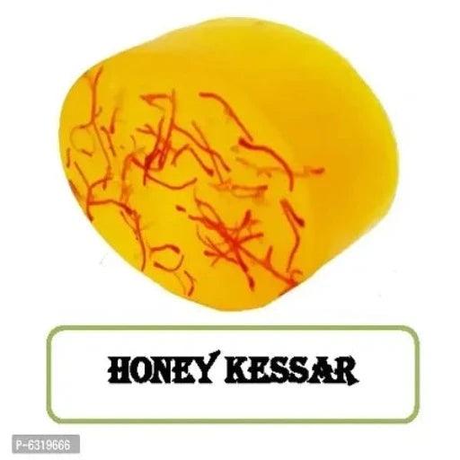 Organic Handmade Honey Kessar Soap Pack of 2 (70g each Soap) - Springkart