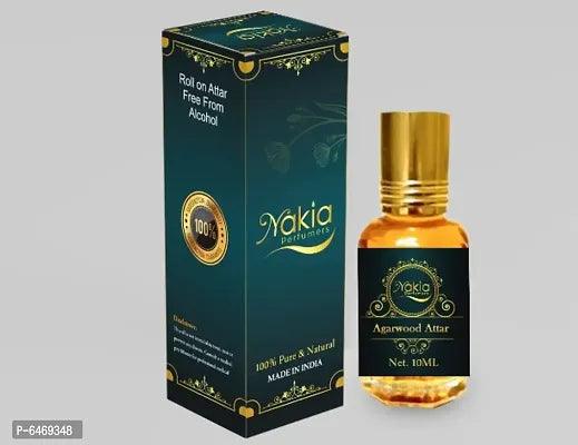 Nakia Perfumers Agarwood Pure 100% Attar 10ml Alcohol-Free Perfume for Men and Women - Springkart