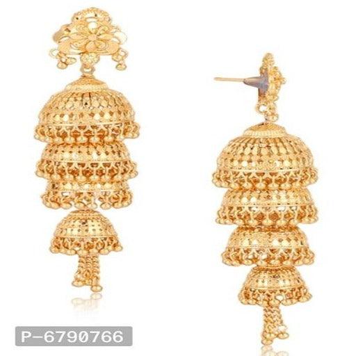 Traditional Gold Plated Earrings - Springkart