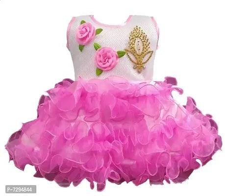 Pink Net Dress - Springkart
