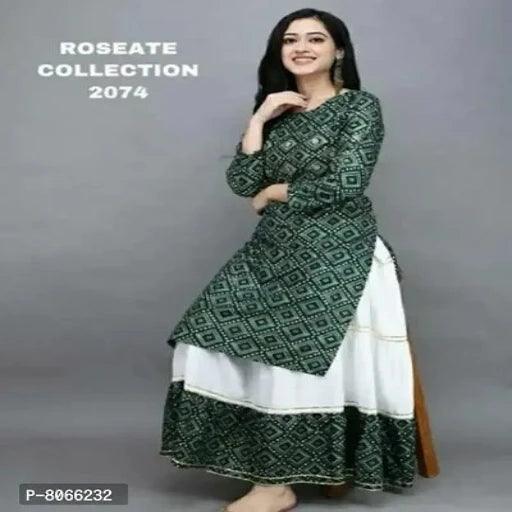 Stylish Fancy Rayon Kurta With Bottom Wear Set For Women Payment:- Pre-Paid. - Springkart