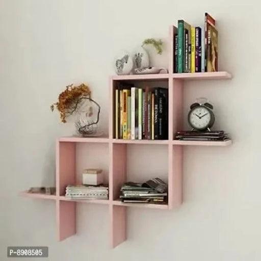 New Plus Wooden Wall Shelf for Decor Your Home and Office Engineered Wood - Springkart